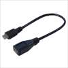 USBMC/CA20F (87572) microUSB(メス)-microUSB(オス) 延長ケーブル 20cm ☆4個まで￥300ネコポス対応可能！