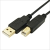 USB2A-B/CA100 (90047) USB A（オス）-USB B(オス) 金メッキ仕上げ極細ケーブル 1m ☆2個まで￥300ネコポス対応可能！