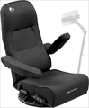 GX-250-BK ゲーミング座椅子 「ハグポッド」 「曲がる＆上がる肘掛け」搭載、あなたをそっとハグする座椅子