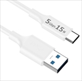 USB3-A20W Type-Cケーブル2m
 / USB3.2 Gen1 (旧名称USB3.0) / 最大15W/5Gbps / 白