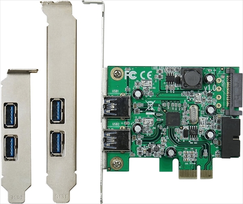 USB3.0RA-P2H2-PCIE | USB/IEEE1394カード | インターフェースカード 