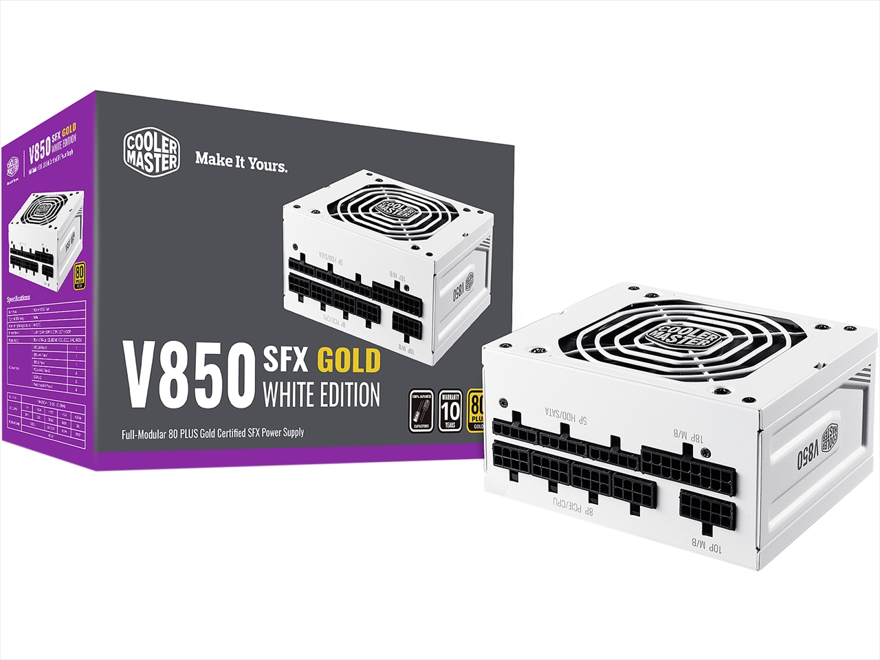 MPY-8501-SFHAGV-WJ (V SFX Gold 850W White Edition) | SFX電源