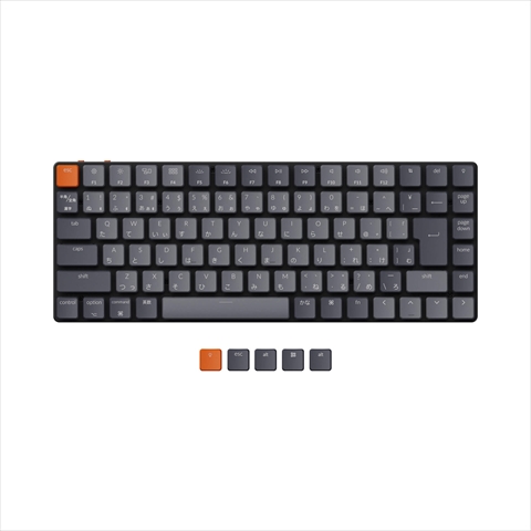 K3-87-Optical-RGB-Brown-JP Keychron K3 ワイヤレス・メカニカルキーボード RGB - JIS配列（テンキーレス）-Keychron オプティカル（ホットスワップ） 茶軸