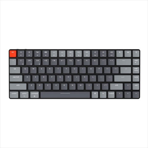 K3-84-Optical-RGB-Red-US Keychron K3 ワイヤレス・メカニカルキーボード RGB - US配列（テンキーレス）-Keychron オプティカル（ホットスワップ） 赤軸