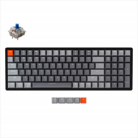 K4-J2-US Keychron K4 ワイヤレス・メカニカルキーボード ホットスワップRGBライト - US配列（テンキー付）-Gateron G Pro 青軸