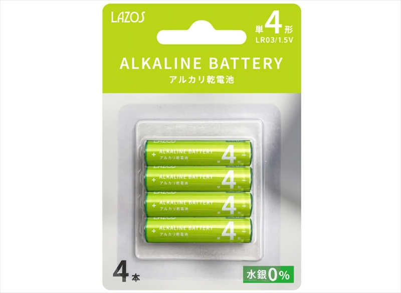 LA-T4X4 単4アルカリ乾電池4本 ☆6個まで￥250クリックポスト対応可能！