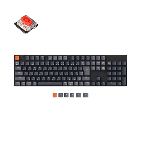 K5SE-B1-JIS Keychron K5 SE ワイヤレス・メカニカルキーボード RGB - JIS配列（テンキー付）-Gateron 赤軸