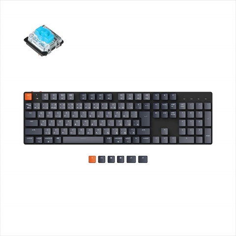 K5SE-G2-JIS Keychron K5 SE ワイヤレス・メカニカルキーボード White LED - JIS配列（テンキー付）-Gateron（ホットスワップ）青軸