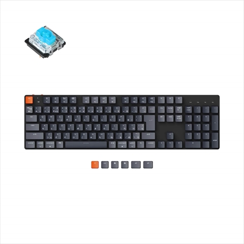 K5SE-H2-JIS Keychron K5 SE ワイヤレス・メカニカルキーボード RGB - JIS配列（テンキー付）-Gateron（ホットスワップ）青軸