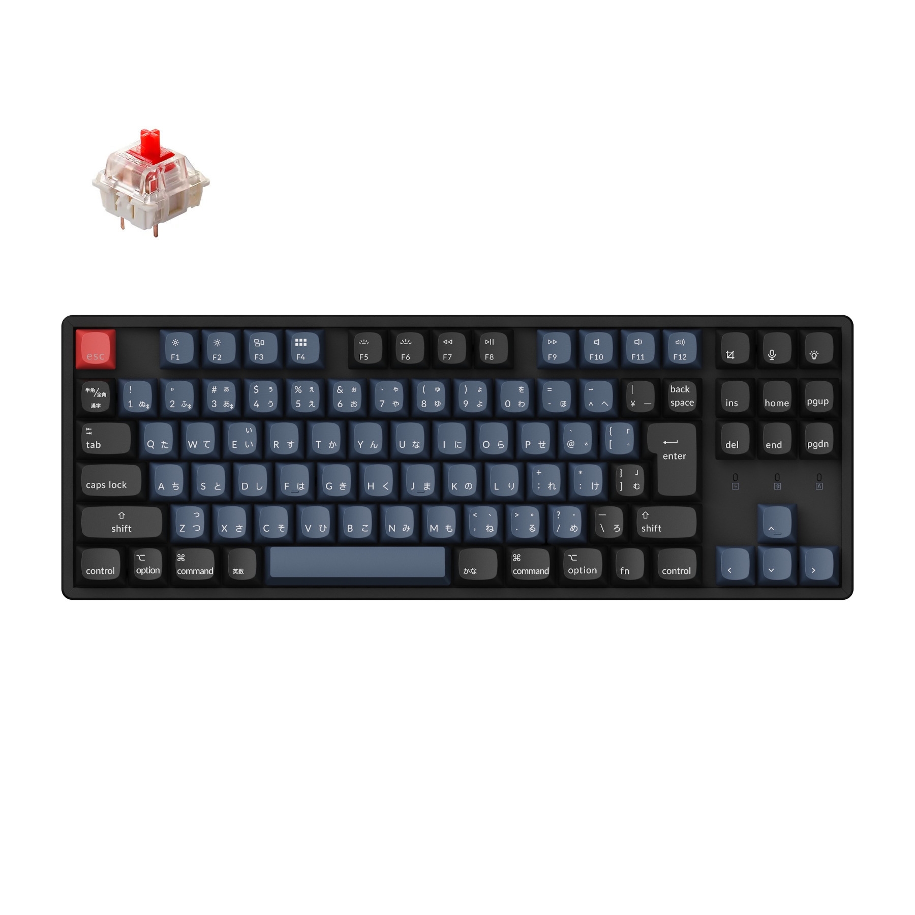 Keychron K8 Pro QMK/VIA RGB (赤軸・日本JIS配列) - PC周辺機器