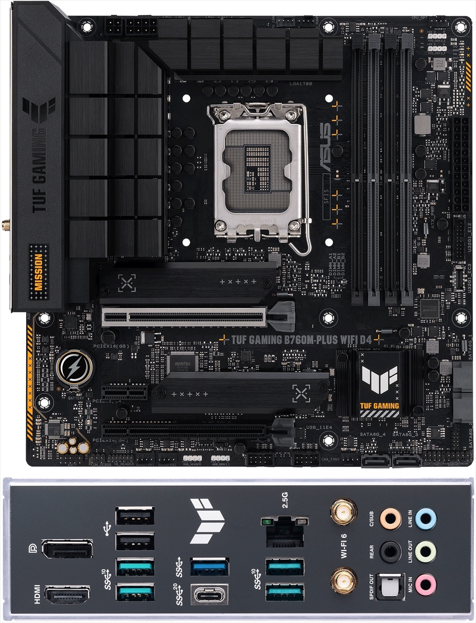 TUF GAMING B760M-PLUS WIFI D4 | MicroATX | Intel LGA1700