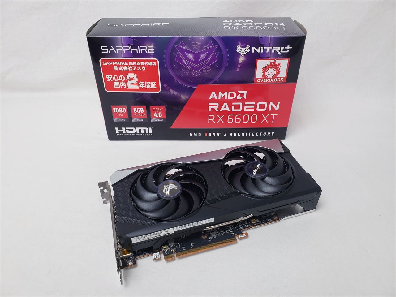 SAP-NITROPRX6600XTOC8GB/11309-01-20G SAPPHIRE NITRO+ Radeon RX 6600 XT  GAMING OC 8G GDDR6 各サイトで併売につき売切れのさいはご容赦願います。