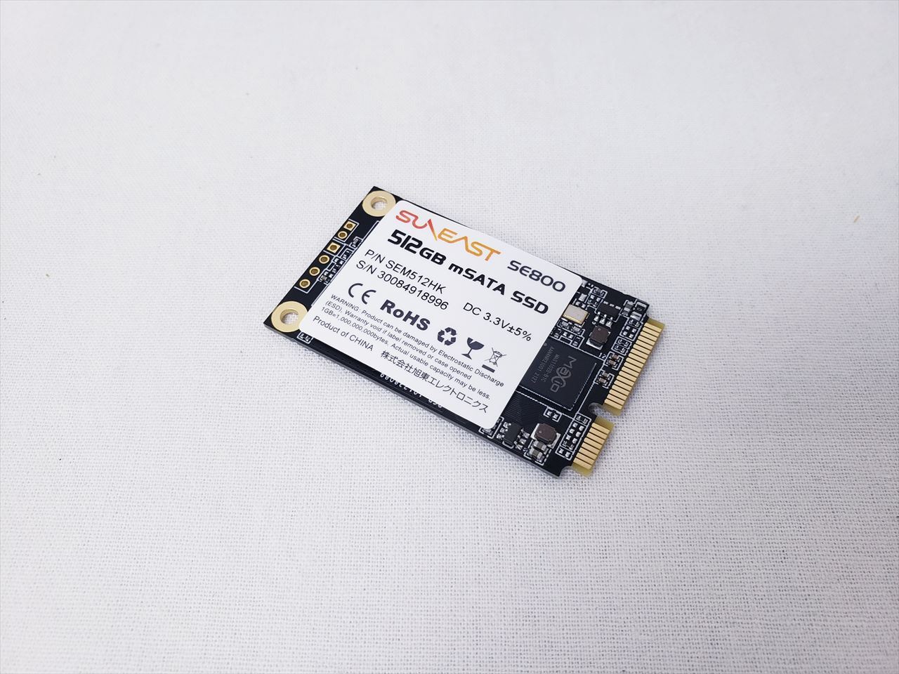 旭東エレクトロニクス SE800-m512GB mSATA SSD - PCパーツ