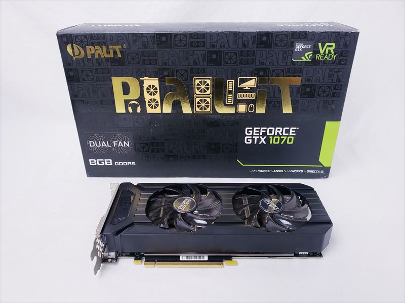 【美品】Palit GeForce GTX1070 8GB