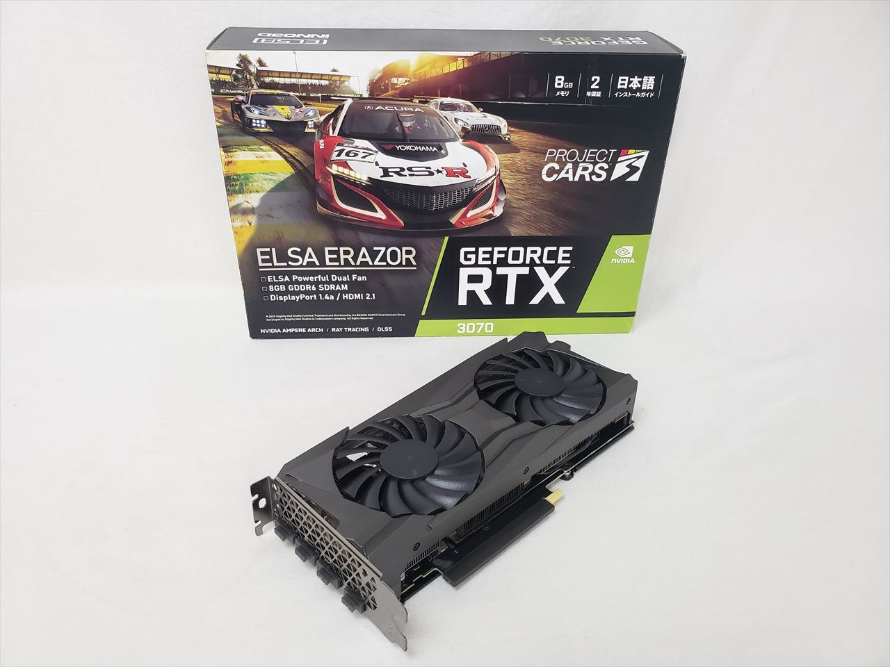 2年保証 ELSA GeForce RTX 3070 GD3070-8GEREZ - PC/タブレット