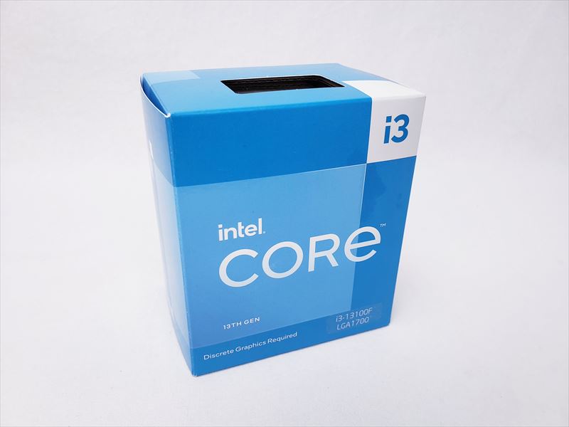 Core i3-13100F BOX (3.4(4.5)GHz/4コア 8スレッド/スマートキャッシュ