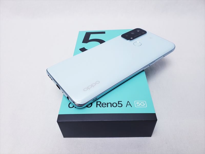 OPPO Reno5 A アイスブルー Y!mobile　その１