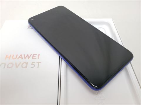 美品】Huawei Nova 5T クラッシュブルー - スマートフォン本体