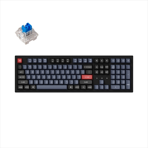 K10P-H2-US Keychron K10 Pro QMK/VIA ワイヤレス・メカニカルキーボード - RGB - US配列（テンキー付 / フルサイズ）- Keychron K Proスイッチ（ホットスワップ）青軸