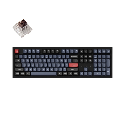 K10P-H3-US Keychron K10 Pro QMK/VIA ワイヤレス・メカニカルキーボード - RGB - US配列（テンキー付 / フルサイズ）- Keychron K Proスイッチ（ホットスワップ）茶軸