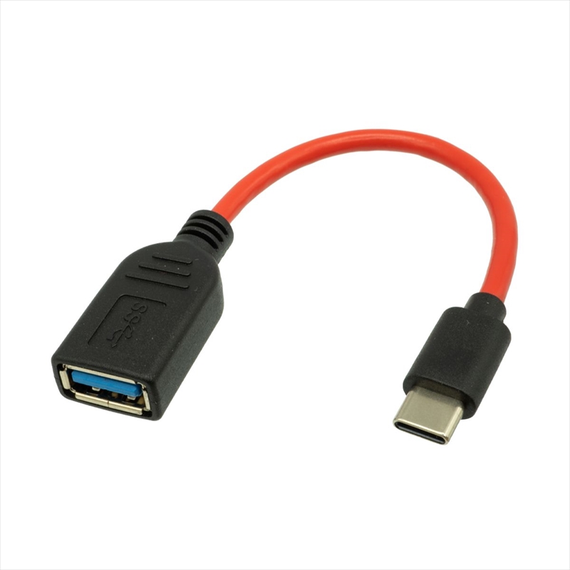 SU3-TCH10R Type-C(オス)-USB3.2 A(メス)OTGケーブル 約10cm