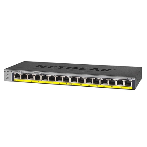 GS116LP-100AJS NETGEAR GS116LP ギガ16P PoE+ 76W アンマネージスイッチ ★購入後30日以内のユーザー登録必須(保証適用のため）