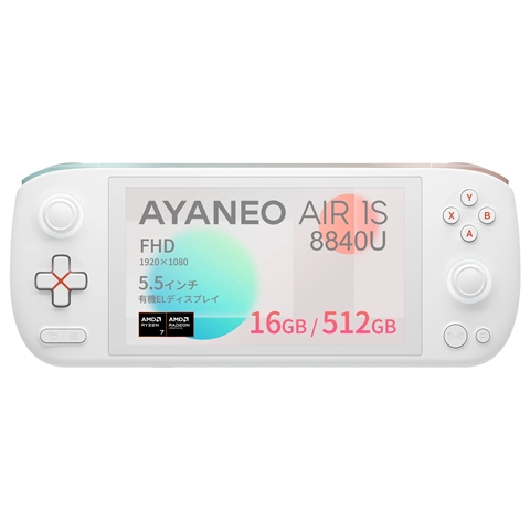 AYANEO Air 1S 国内正規版 (Ryzen7 8840U/16GB/512GB オーロラホワイト） AYAAIR1SR8U1651AW |  ポータブルゲーミングPC | ゲーミングPC | ゲーミング | PCパーツと自作パソコン・組み立てパソコンの専門店 | 1's PCワンズ