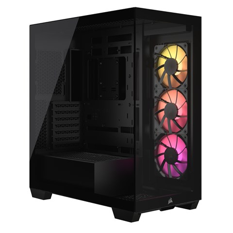 iCUE LINK 3500X RGB Tempered Glass Mid-Tower -Black- (CC-9011280-WW)