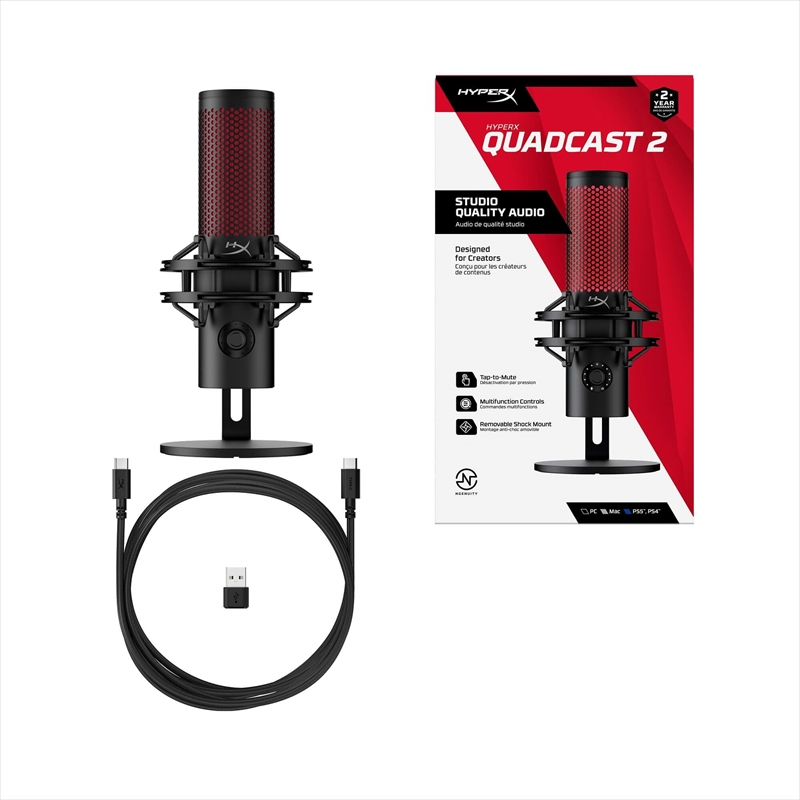 HyperX QuadCast 2 - USB Microphone 872V1AA 9月12日発売