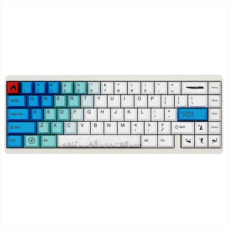 Varmilo Muse 65 Magnet Switch Wired Hot-Swap RGB 67 Keys Metal Gaming Mechanical Keyboard Summit vm-vyu67-a110-gvmw