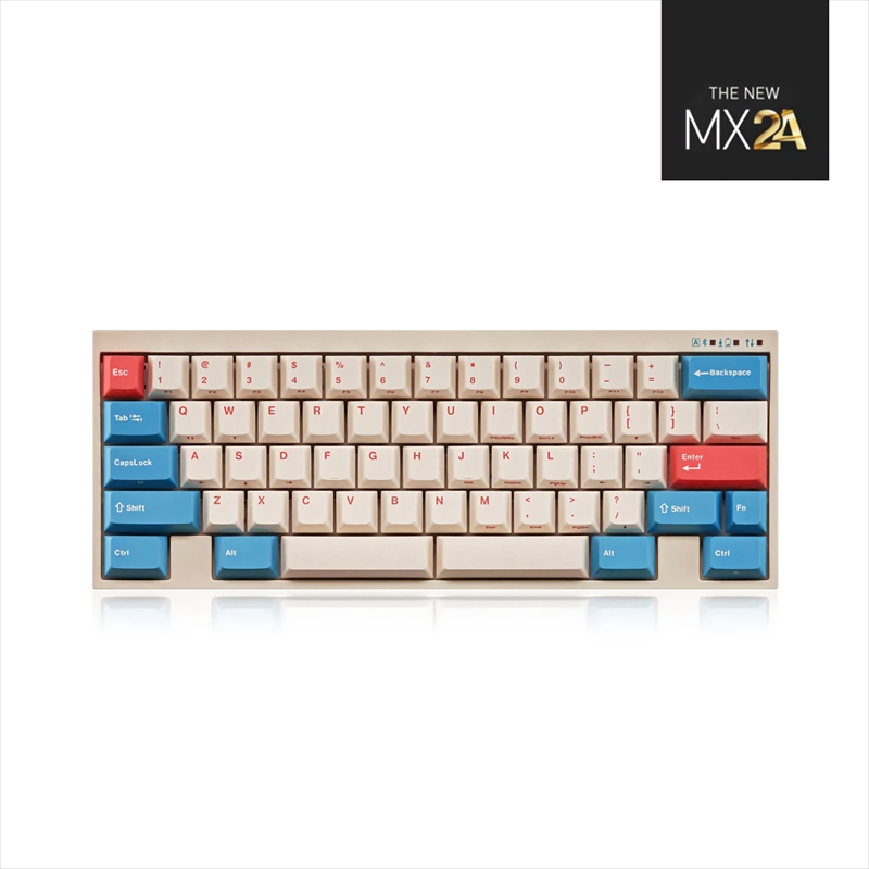 FC630MBTL2/ERBPD(W) CoralBlue 60%メカニカルキーボード 英語US配列 60キー Bluetooth/USB-C (CHERRY MX2A黒軸)