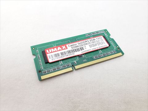 204Pin 1333(PC3-10600) 2GB DDR3 S.O.DIMM 各サイトで併売につき売切れのさいはご容赦願います。