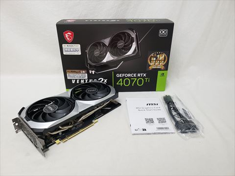 GeForce RTX 4070 Ti VENTUS 2X 12G OC 各サイトで併売につき売切れのさいはご容赦願います。