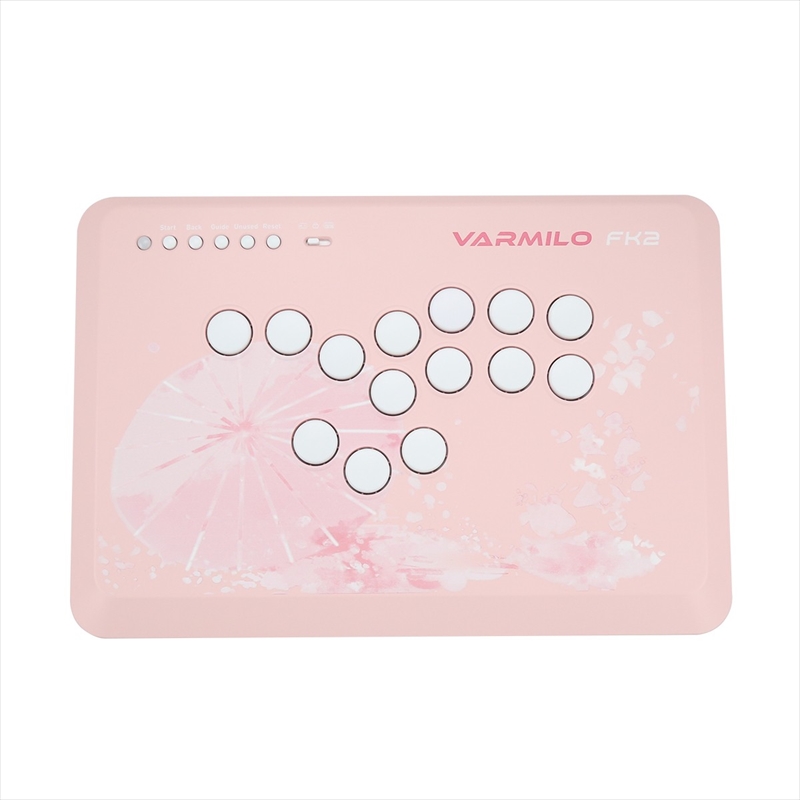 VARMILO FK2 Sakura Leverless Arcade Controller for Fighting Games FK2(不屈) 桜 格闘ゲーム用レバーレスアーケードコントローラー