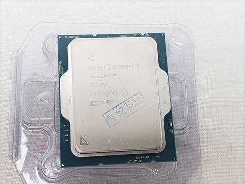 Core i5-12400F バルク (P-core 6(2.5GHz)/12スレッド/Single P Turbo(4.4GHz)/Smart Cache 18MB/TDP65W 各サイトで併売につき売切れのさいはご容赦願います。