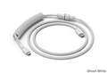 GLO-CBL-COIL-WHITE Glorious Coiled Cable - Ghost White (USB-C with Aviator Connectors)