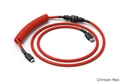 GLO-CBL-COIL-RED Glorious Coiled Cable - Crimson Red (USB-C with Aviator Connectors)