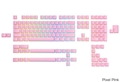 GLO-KC-AURA2-P Glorious Aura Keycaps V2 - Pixel Pink