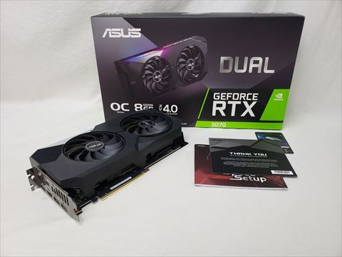 DUAL-RTX3070-O8G 各サイトで併売につき売切れのさいはご容赦願います。