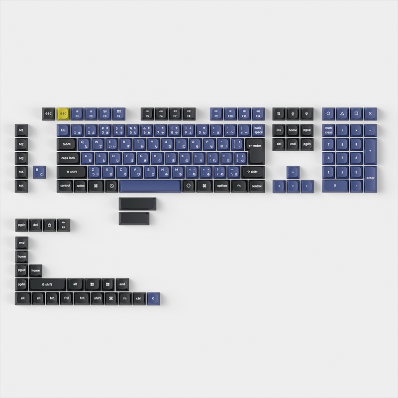 PBT95 Keychron JISレイアウト用 Double Shot PBT OSAキーキャップ・フルセット Royal