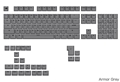 Glorious GPBT Basics Keycaps Armor Grey - US - Retail GLO-KB-ACC-KC-GPBT-BA-AGRY-US 12月27日発売