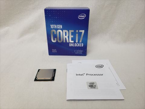 Core i7-10700KF BOX (3.8GHz/Turbo Boost 5.0GHz/MAX 5.1GHz/8-core 16-thread/Total Cache 16MB/TDP125W) 各サイトで併売につき売切れのさいはご容赦願います。