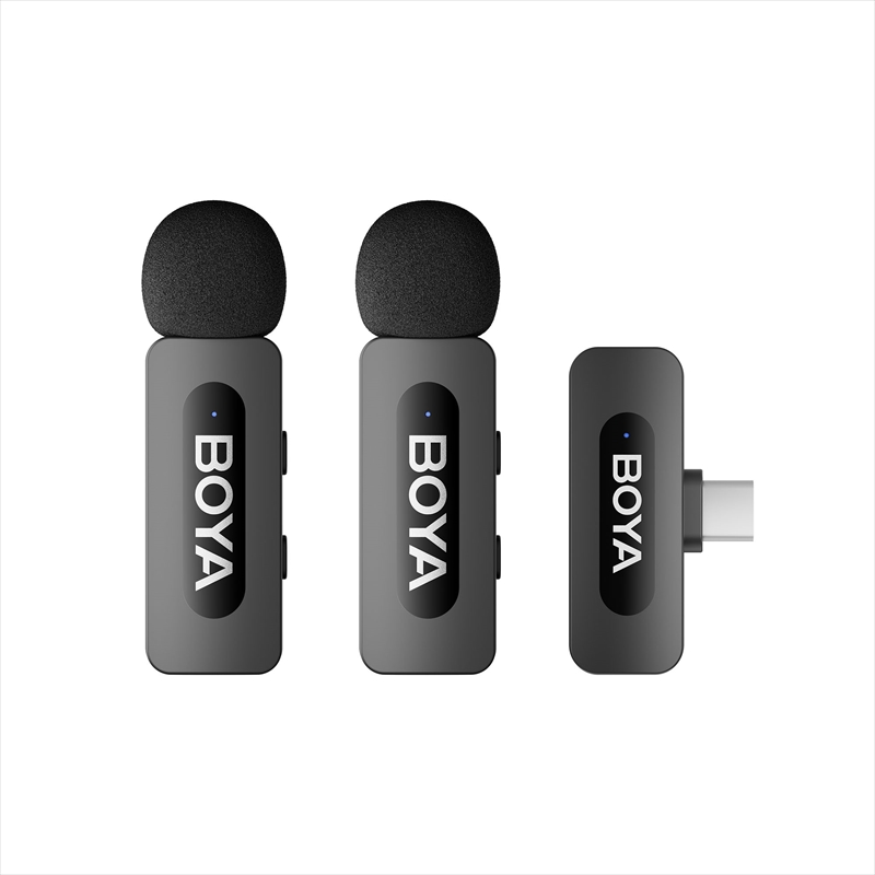 BY-V20 2.4GHz Wireless Microphone(1+1 for Type-C)