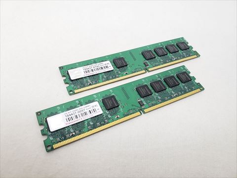 PC2-6400(DDR2 800) 1GB x2 /バルク 各サイトで併売につき売切れのさいはご容赦願います。